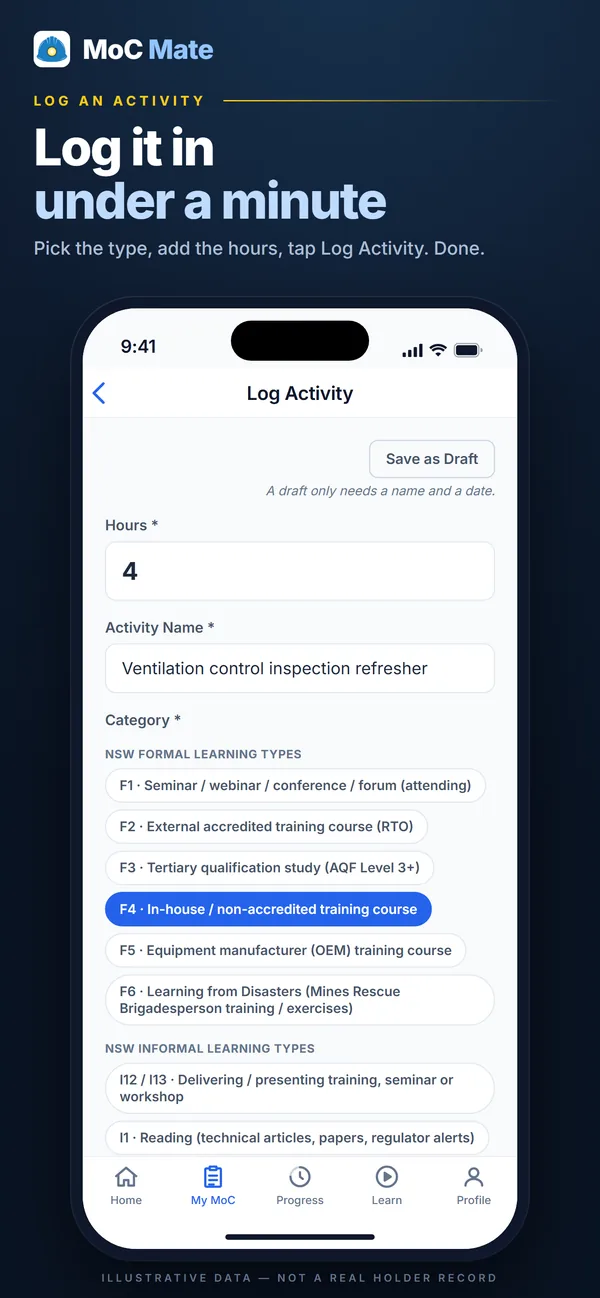 Log it in under a minute